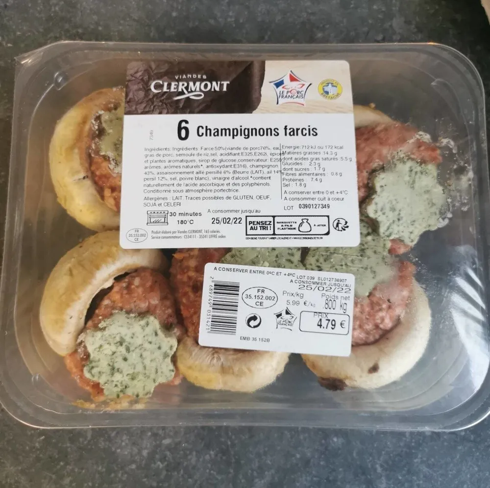 Champignons farcis