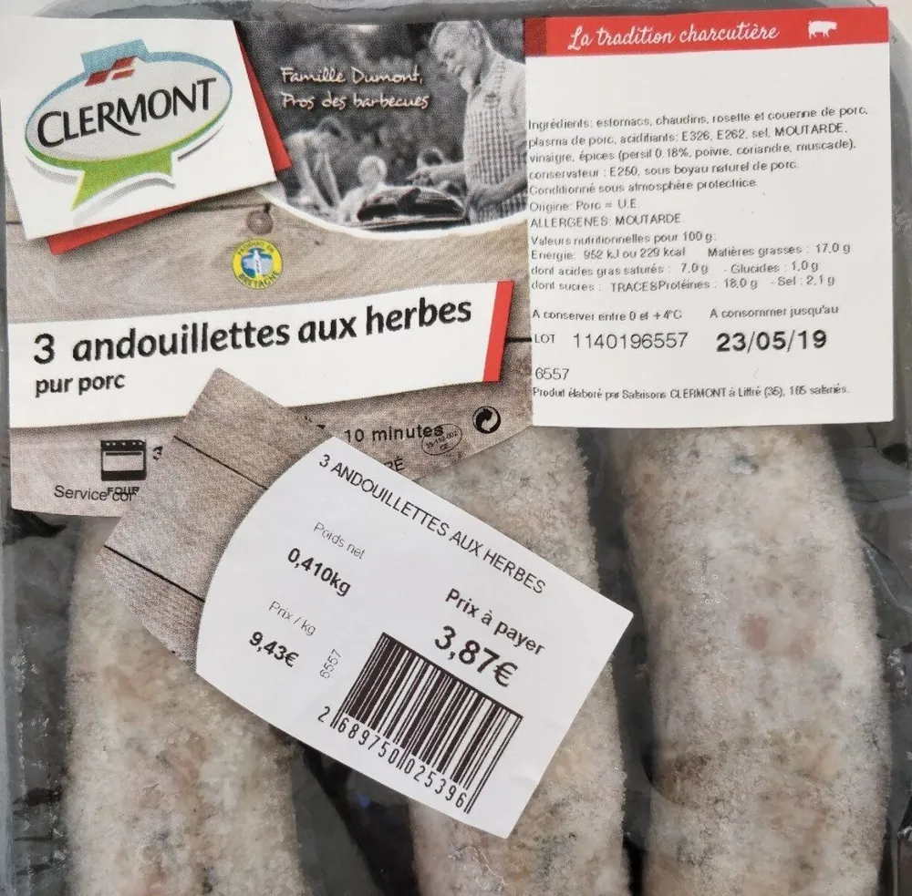 Andouillette aux herbes