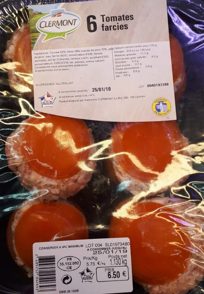 6 tomates farcies