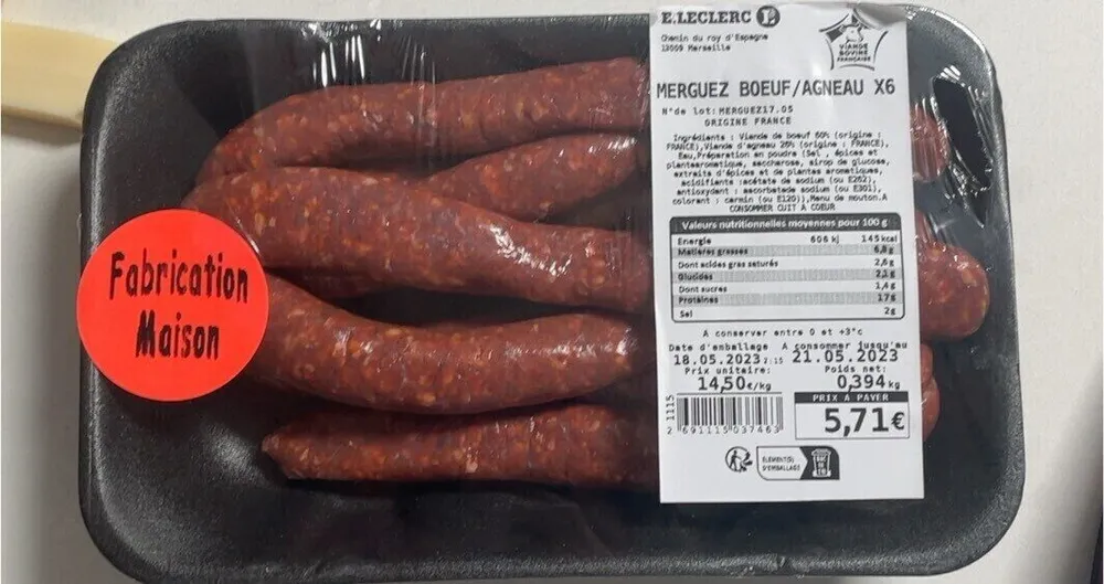 Merguez Boeuf Agneau