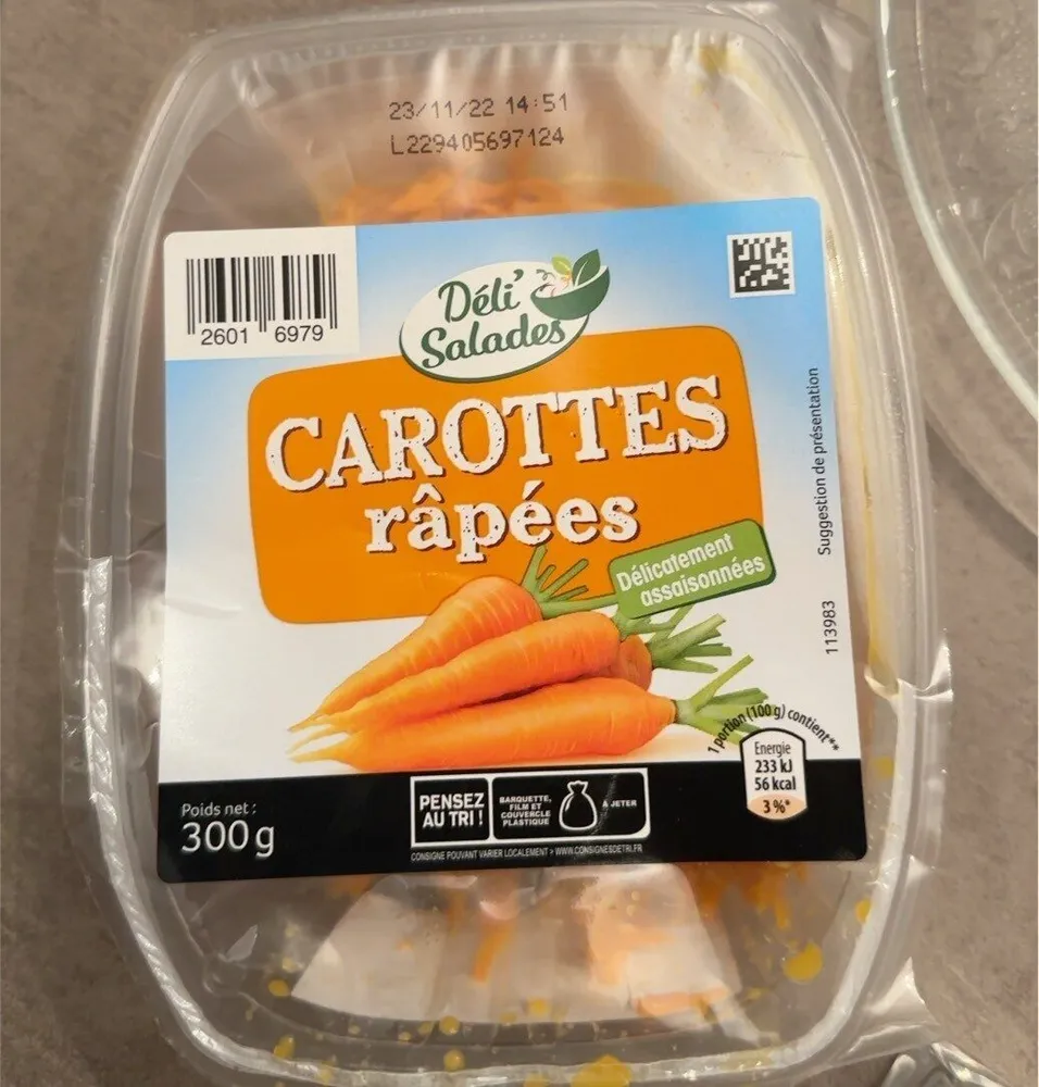 Carottes râpées
