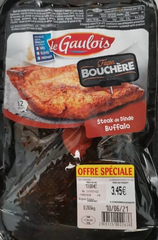 Steak de dinde Buffalo