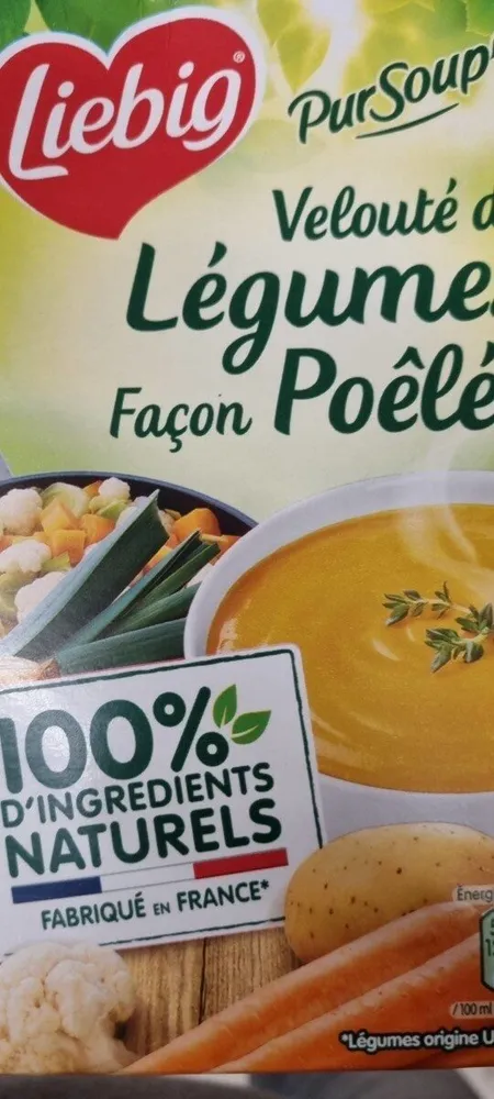 Velouté de légumes façon poêlée