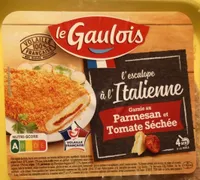 Escalope a l’italienne garnie parmesan et tomate séchée
