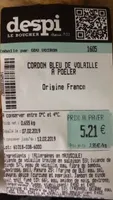 Cordon bleu de volaille