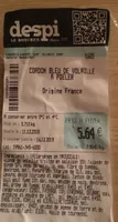 CORDON BLEU DE VOLAILLE A POELER