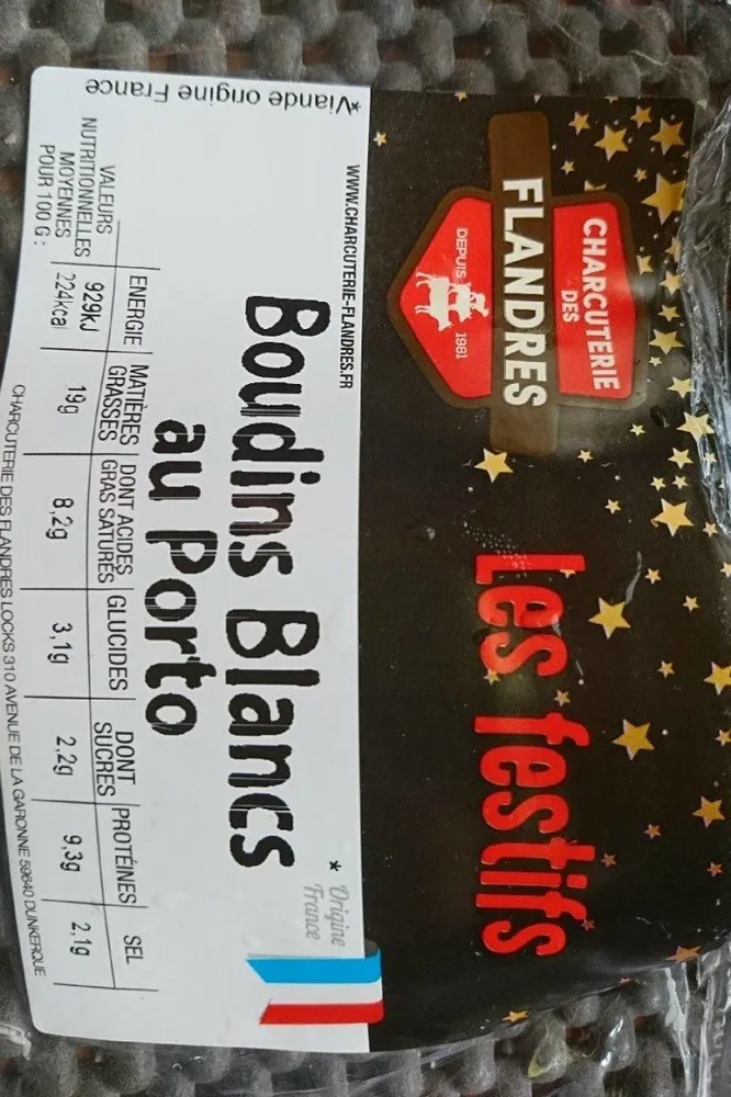 Boudins blancs au Porto