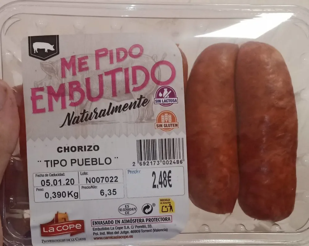 Chorizo "tipo pueblo"