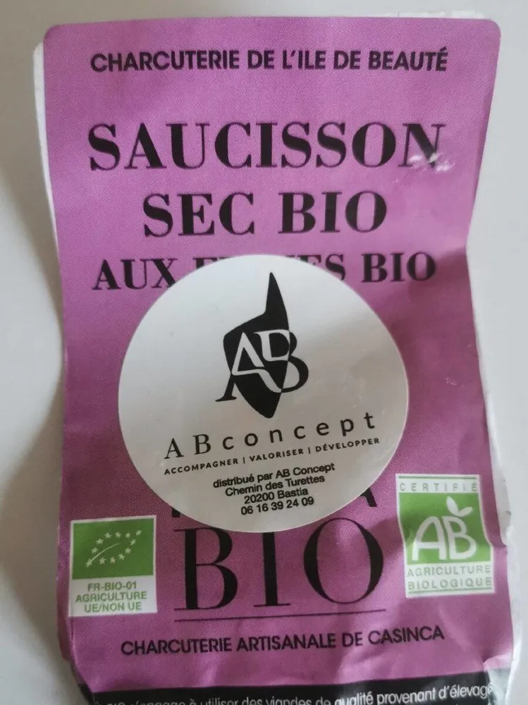 Saucisson Sec Bio aux Figues Bio