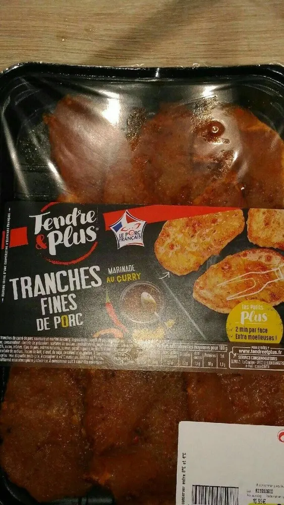 Tranche fines de porc