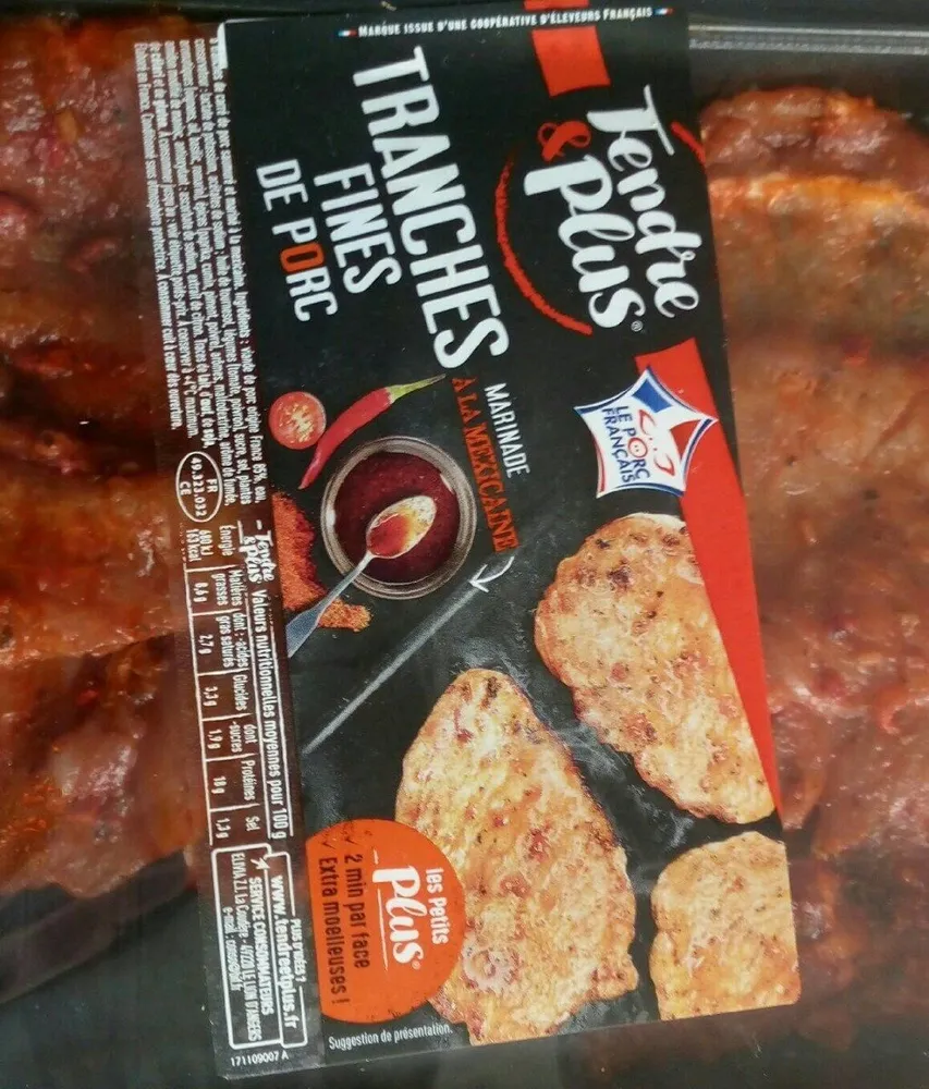 Tranches fines de porc
