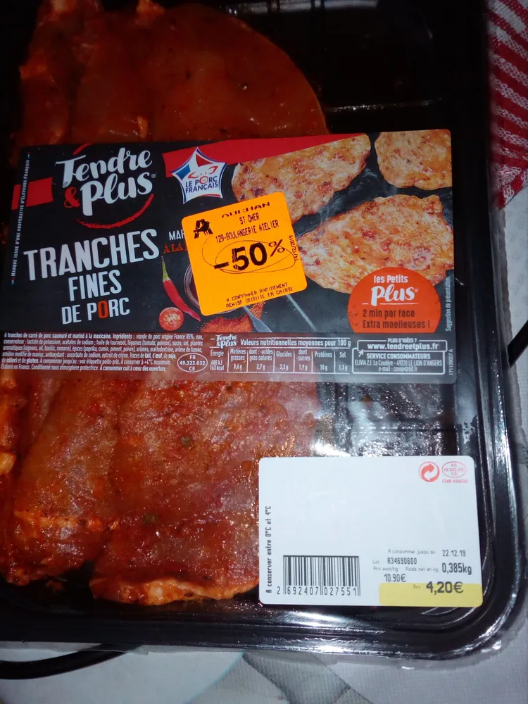Tranches de porc marinées à la mexicaine
