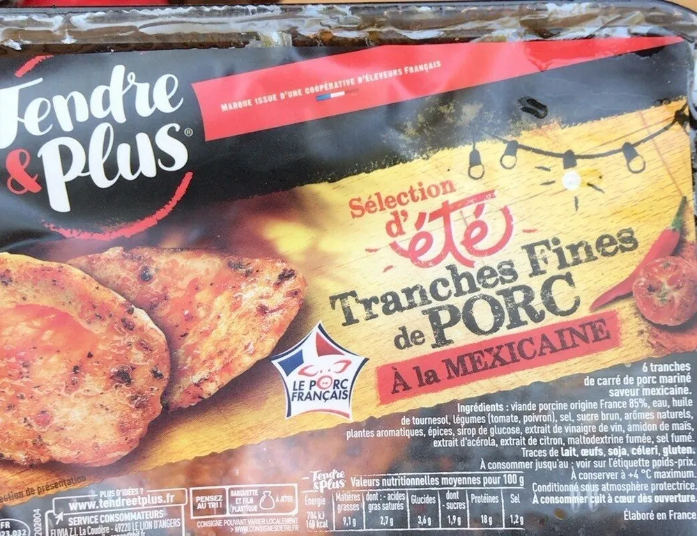 Tranche fine de porc