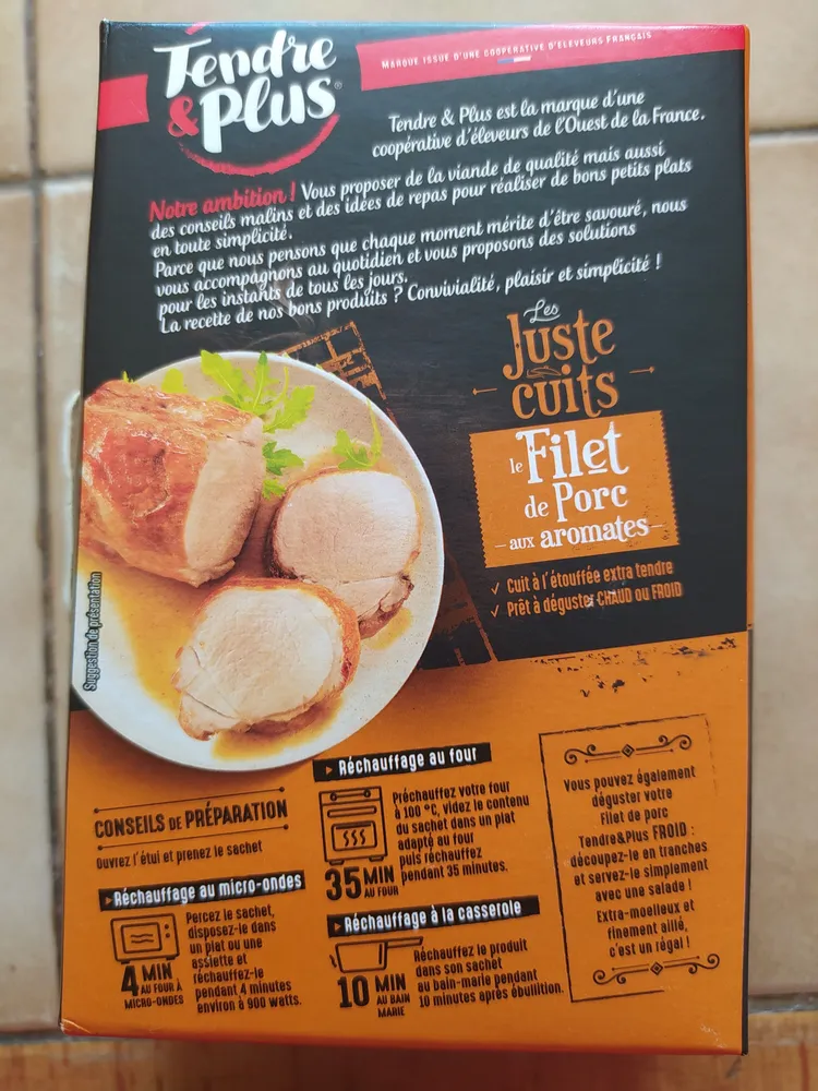 le filet de porc aux aromates