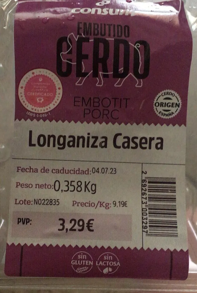Longaniza casera
