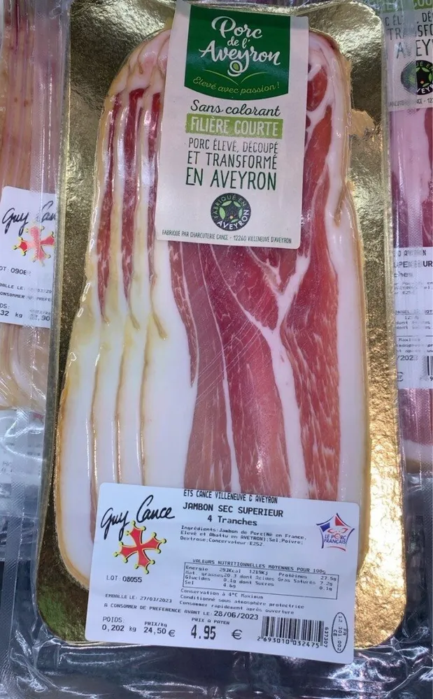 Jambon sec supérieur