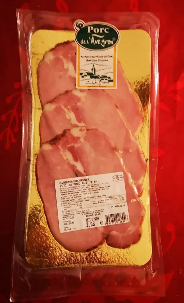 Rôti de porc cuit 3 tr