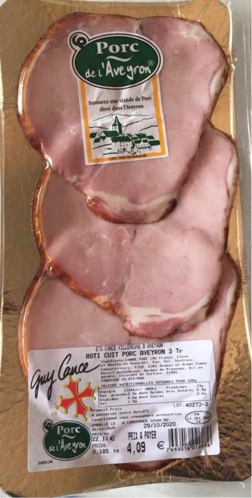 Roti cuit porc