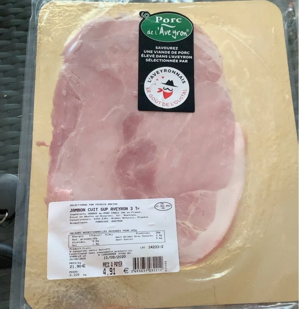 JAMBON CUIT SUP AVEYRON