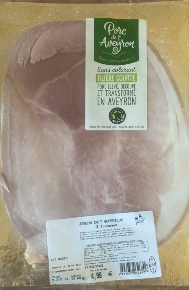 Jambon de l’aveyron