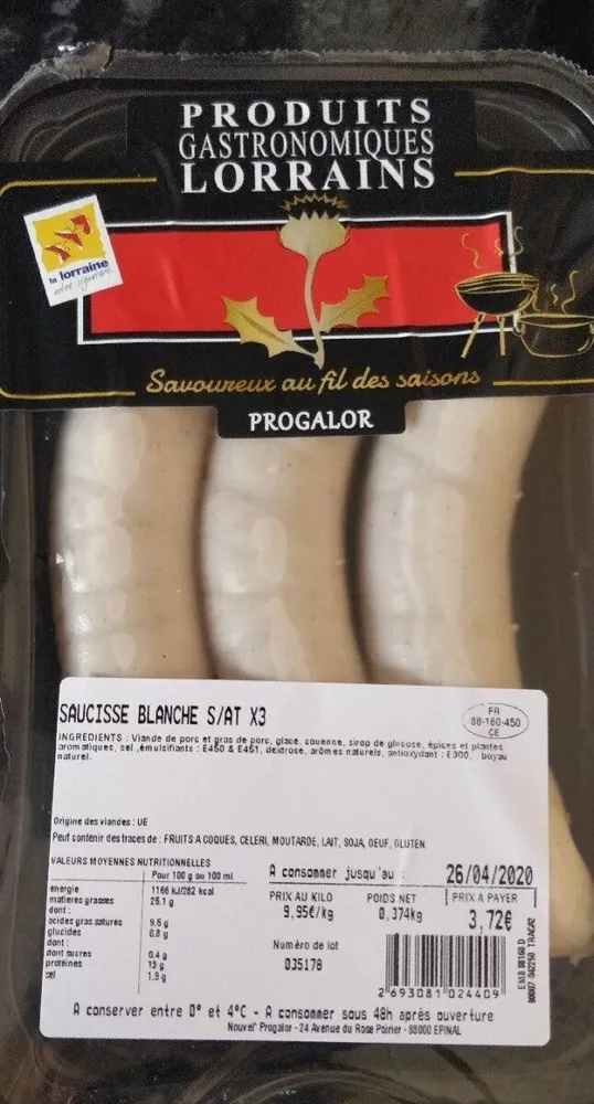 Saucisses blanches