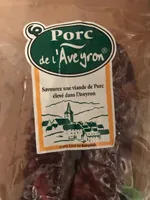 Saucisse seche porc aveyron