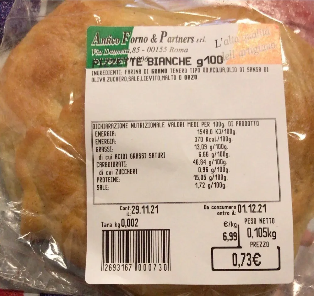 pizzette bianche