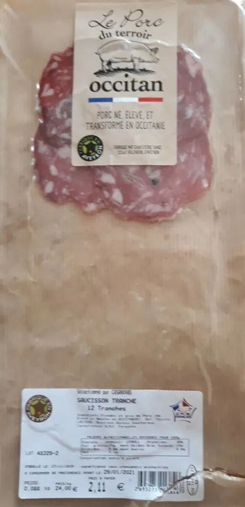 Saucisson  tranche