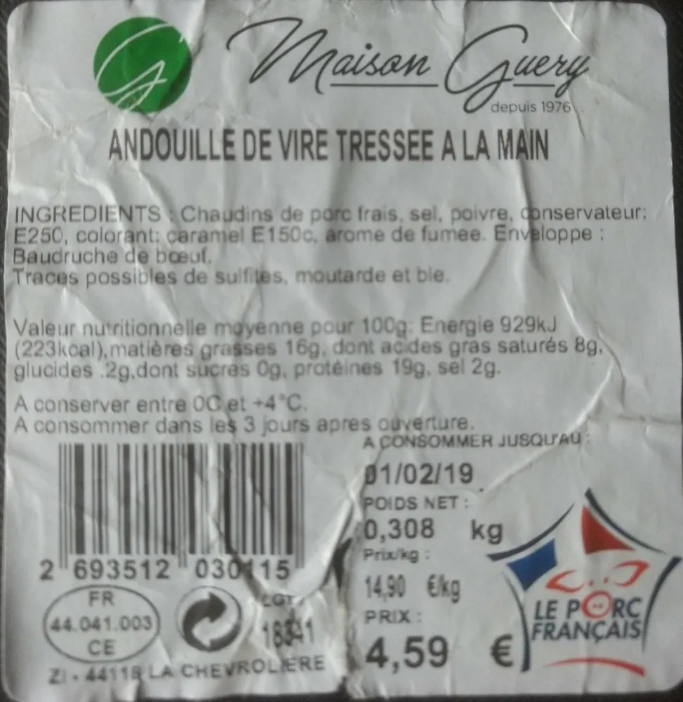 Andouille de Vire tressée à la main