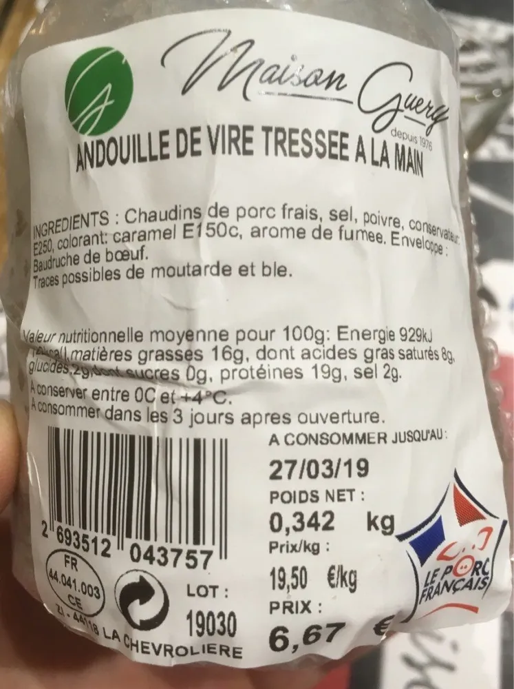 Andouille de Vire Tressée a la main