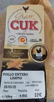 Pollo entero limpio