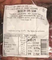 Salsiccia tipo siena