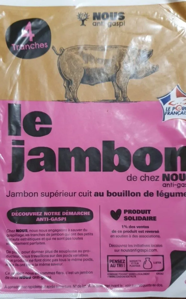 Le jambon de chez nous Anti-gaspi