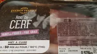 Rôti de cerf farci aux figues et foie gras