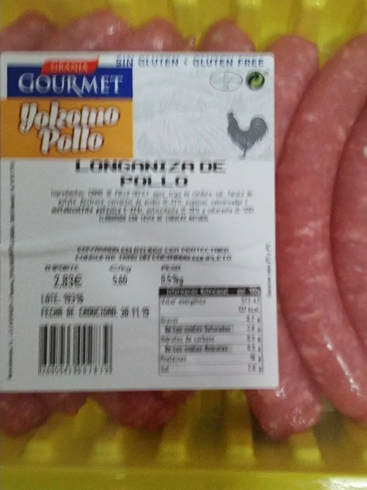 Longaniza de pollo
