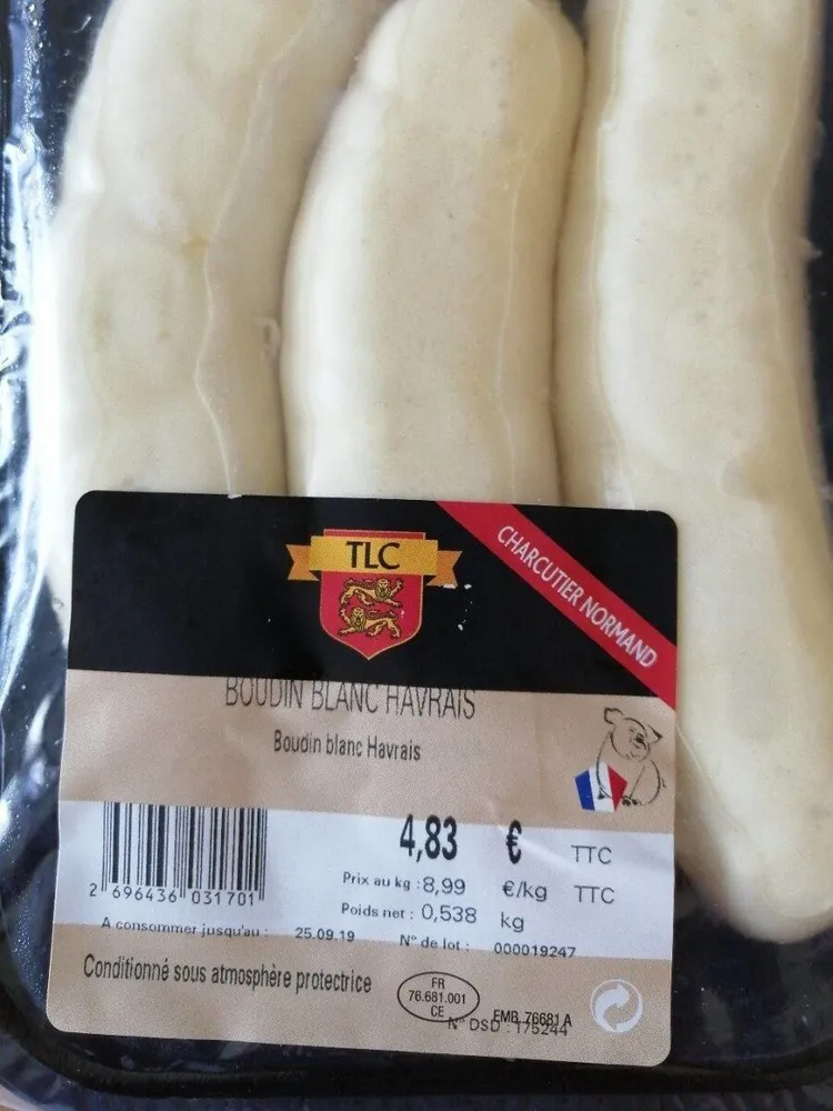 Boudin blanc havrais