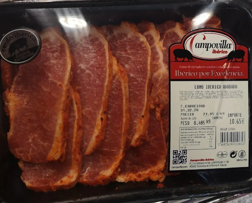 Lomo ibérico adobado