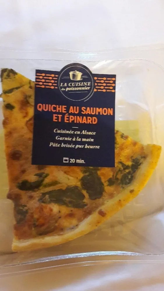 Quiche au saumon et épinard