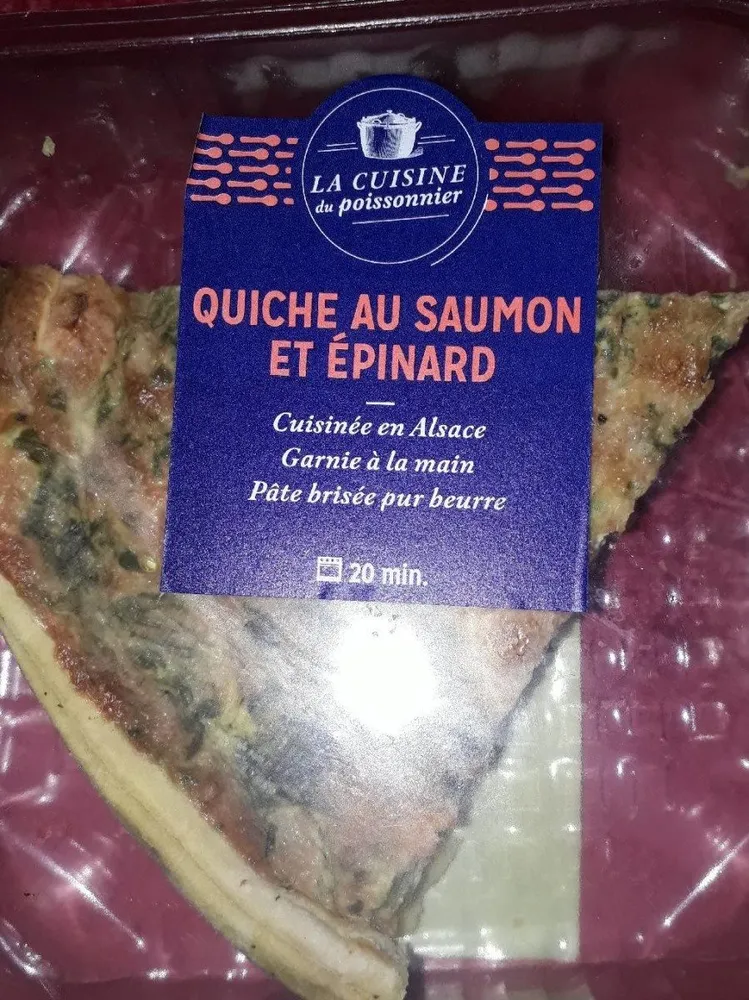 Quiche au saumon épinard