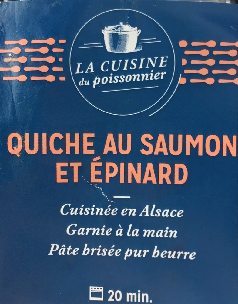 Quiche saumon et epinard