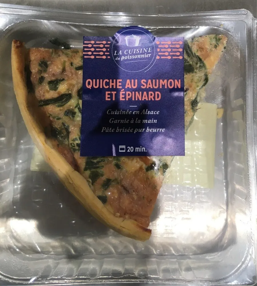 Quiche au saumon et épinard