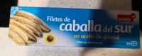 Filetes de caballa del sur en aceite de girasol