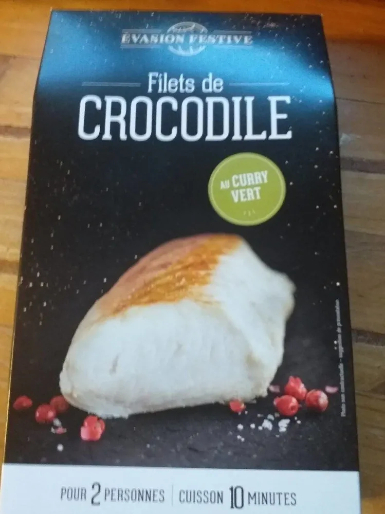 Filets de crocodile au curry vert
