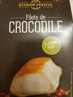 Filets de crocodile au curry vert