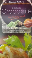 Filet de crocodile au curry vert