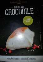 Filets de crocodile au curry vert