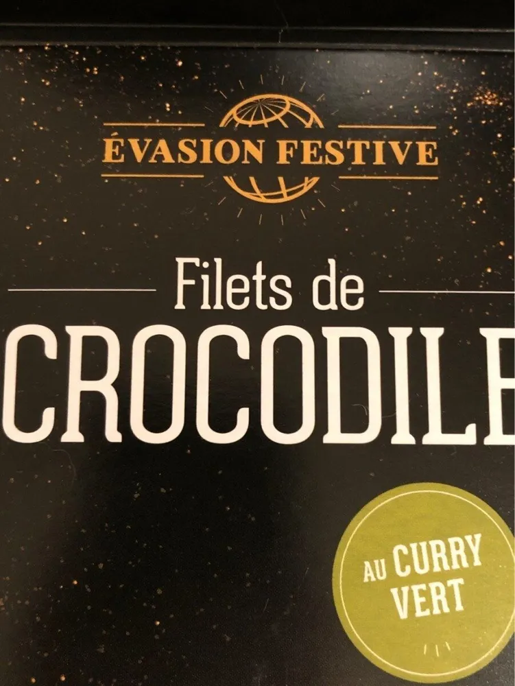 Filets de crocodile au curry vert