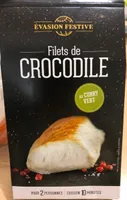 Filets de crocodile au curry vert