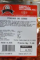 Pinchos de cerdo