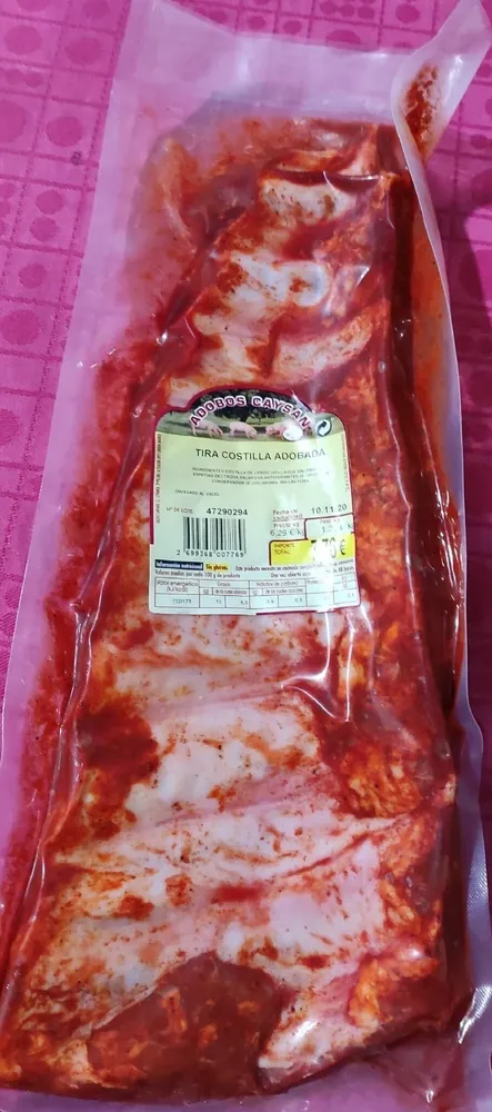 Tira costilla adobada